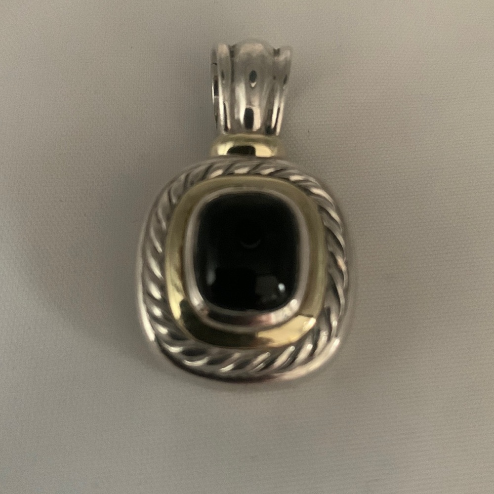 David Yurman Albion Black Onyx Pendant .